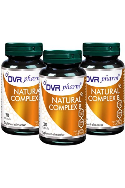 DVR Pharm Set 3x Complex B-uri (extract drojdie), absorbtie ridicata, fara gl...