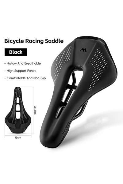 Choice1 مقعد دراجة هوائية أسود من WEST BIKING خفيف الوزن للغاية، مقعد دراجة س...