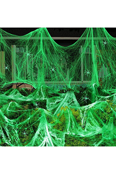 GGEROU 300g Spider Webs with 60 Plastic Fake Spiders Decorations Spooky Haunt...