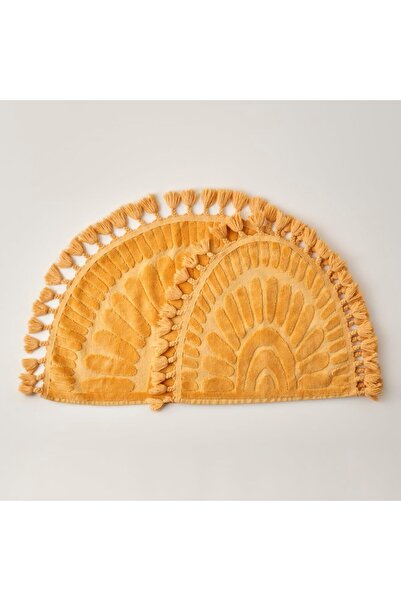 Bella Maison %100 Pamuk Sunshine Paspas Takımı, Hardal, 60 x 100