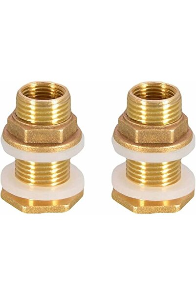 STARSTAR 1/2-inch water hole clip – 4.2 cm brass connector – 2 tank washers a...