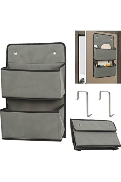STARSTAR Suitable for 52x29.5cm Hanging Storage Rack Behind Door 2 Hooks Orga...