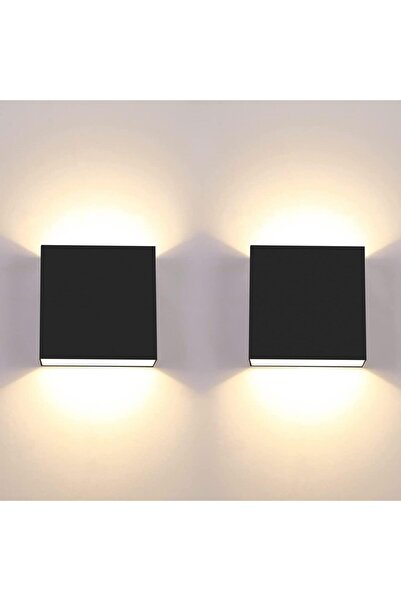 STARSTAR Two-piece LED wall light, 6W modern indoor wall light, 3000K black s...