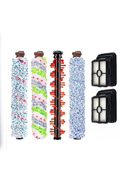 STARSTAR 5-in-1 Floor Scrubber Replacement Kit - 4 Brush Heads & 2 Cartridges...