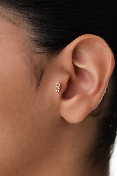 YAVUZ KUYUMCULUK 14 Ayar Altın Ayıcık Tragus Piercing
