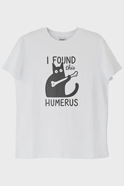 lofux Humerus Humorous White T-Shirt