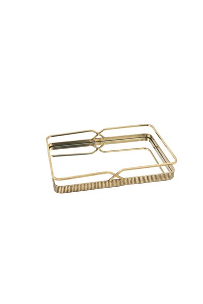 Mikasa Moor Antique Gold Mirrored Tray 38X26X6Cm