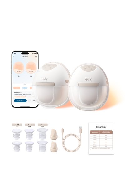 Eufy Security eufy Giyilebilir Akıllı Göğüs Pompası E20, Eller Serbest, Ultra...