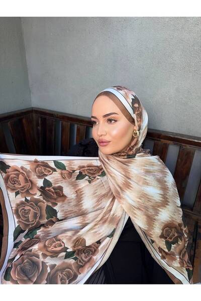 GÜL DESEN PAMUK SOFT ŞAL