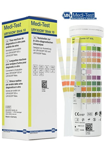 MACHEREY-NAGEL Medi-Test Combi 10 Urine Test Strips - Comprehensive Test of 1...