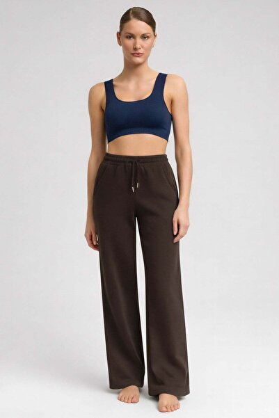 Aytuğ&Mısırlı Egyptian Women's Straight Trousers Brown