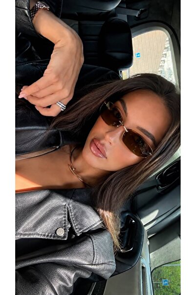 Goldmine Unisex Premium Minna Y2K Sunglasses Uv400 Brown