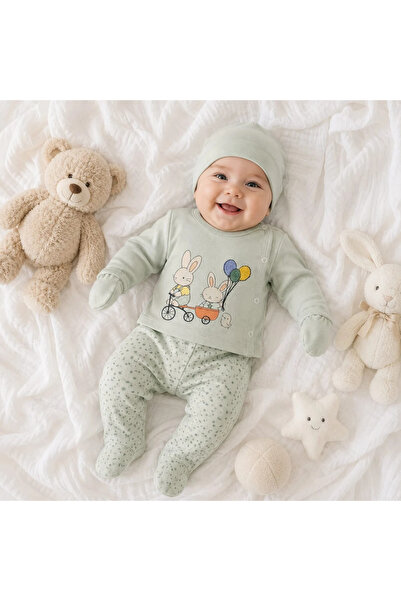 BEBELON Katlanır Eldivenli 3 lü Bebek Takım