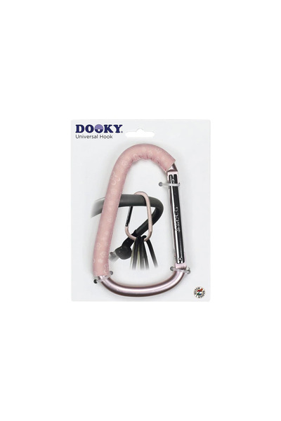 DOOKY Cârlig universal pentru cărucior, roz floral