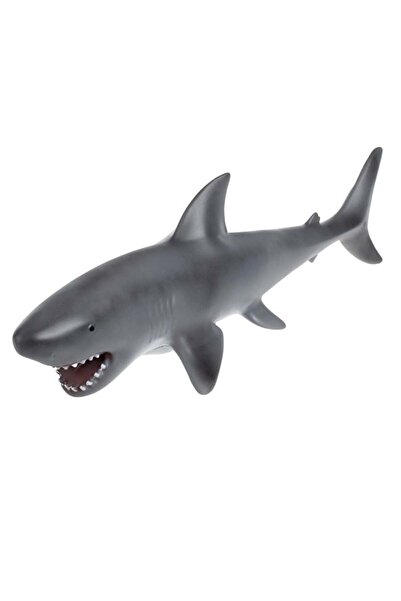 BAMI NETWORK Figurina Rechin Realista Plastic Gri 47cm Joc Creativ