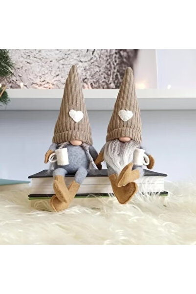 GGEROU Christmas Faceless Gnome Santa Ornaments Set of 2,Christmas Faceless P...