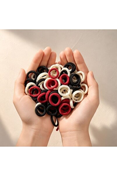 idei Benzile elastice pentru păr copii set 50 buc, material elastic textil, p...