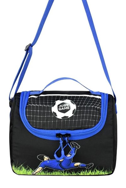 ATHLETIC Football Patterned Triple Children's Primary School School Bag Set (Bag Thermal Lunch Bag Pen Holder Small Wallet Accessory)