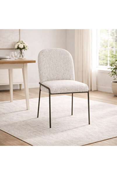 Roots Furniture كرسي طعام رمادي اللون