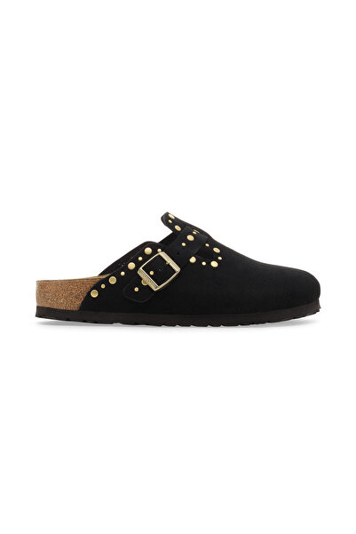 Birkenstock BOSTON VL RIVETS Siyah Kadın Terlik 1030491 Juststep