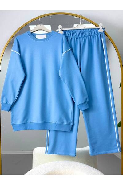 EC MODA Women's Basic Oversize Two-Piece Set