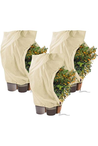 STARSTAR 3 Packs Winter Plant Protection Covers with Zipper & Drawstring (240...