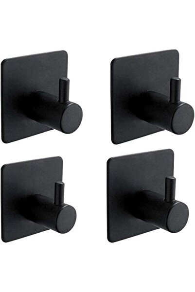 STARSTAR Suitable for Set of 4 Self-Adhesive Hooks Bathroom Wall Kitchen Towe...