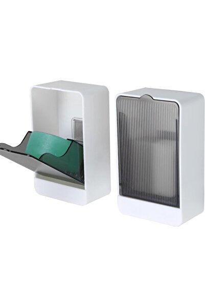 STARSTAR 2-Pack Wall-Mounted Soap Dish with Lid, Waterproof & Dustproof No-Dr...