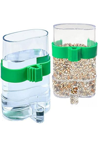 STARSTAR Two-pack multi-functional automatic birdcage feeders - 220ml
