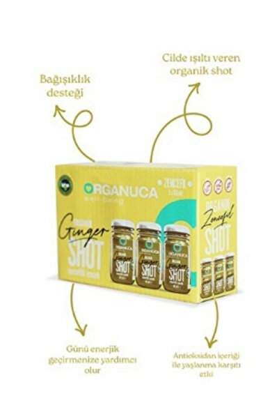 Sade Organik ORGANUCA ZENCEFİL SHOT 60 ML