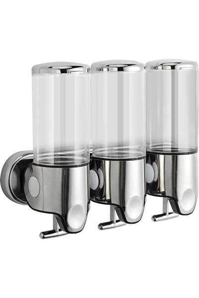 STARSTAR Unbranded 1500ml 3-in-1 Transparent Wall-Mounted Stainless Steel Lea...