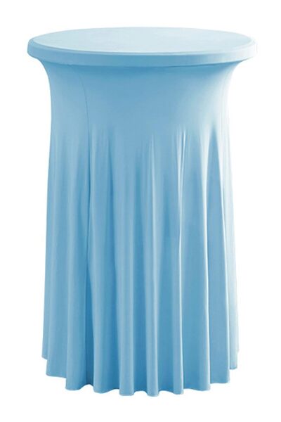 STARSTAR 24x43 inch elastic round cocktail table skirt, fitted high-top bar t...