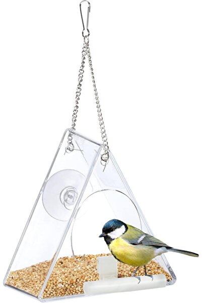 STARSTAR Acrylic Bird Feeder - Wall-mounted Feeder