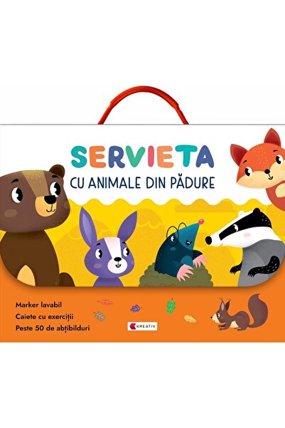Kreativ Servieta cu animale din padure. Invatam si ne distram!