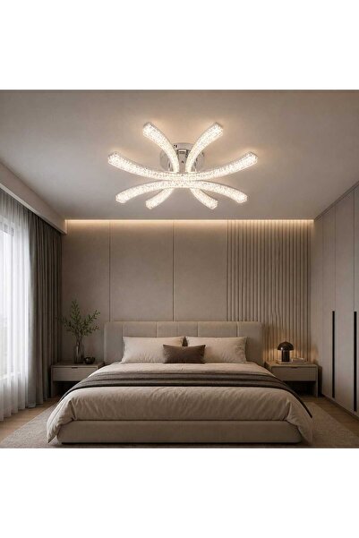 RFAN Candelabru LED RFAN, Model K2550/4A, cu Telecomandă, 3 Tipuri de Lumină,...