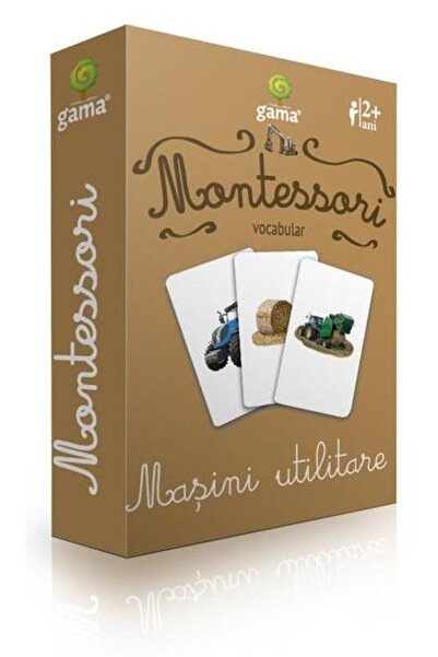 Gama Montessori. Vocabular: Masini utilitare
