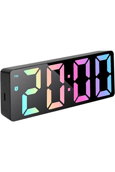 STARSTAR Digital alarm clock - LED mirror electronic desk clock - large displ...