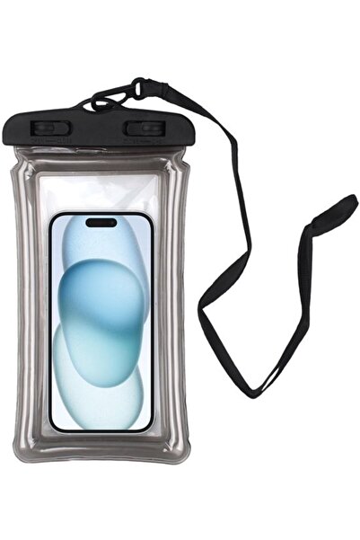 STARSTAR 5-Piece Transparent/Black IPX8 Waterproof Phone Cases – With Inflata...