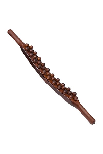 STARSTAR 31-Bead Wooden Massage Stick for Deep Tissue Relief, Body Massager, ...