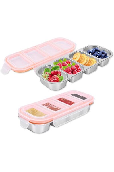 STARSTAR Two-piece lunchbox set - Stainless steel snack box - Takeaway lunch ...