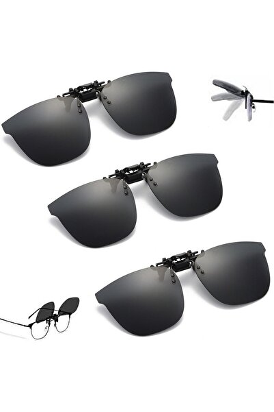 STARSTAR Clip-on Sunglasses Over Glasses Driver Flip-up Sunglasses UV Protect...