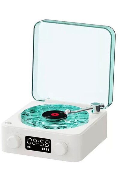 STARSTAR Retro Bluetooth turntable with white noise, TF mode, and high-qualit...