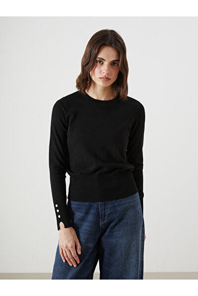 LC Waikiki Crew Neck Striped Women's Knitwear Sweater