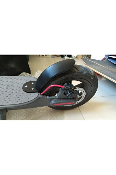 GİT3D Elektrikli Scooter Uyumlu Güçlendirilmiş Arka Çamurluk (Siyah) - Ekstra...