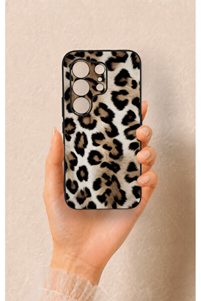 Vip Case Tecno Camon 50 Pro 4G Uyumlu Leopar Derisi Desenli Silikon Kılıf