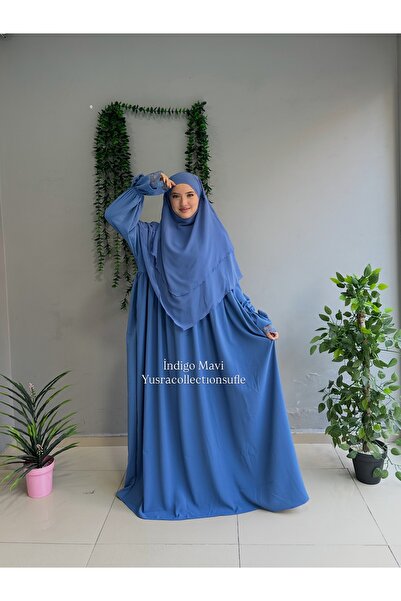 Yüsra Collection Erva Abaya and Short Sufle Set of 2