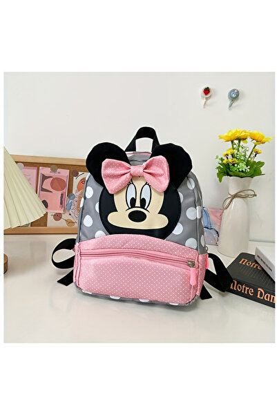 BABUN Figured Mini Mouse Girls' Kindergarten Bag Nursery Bag Mini Backpack Po...