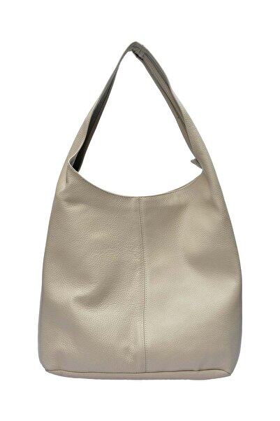 SimpleFind Anna Luchini Geanta piele -Casandra-Bej,Geanta de umar piele natur...