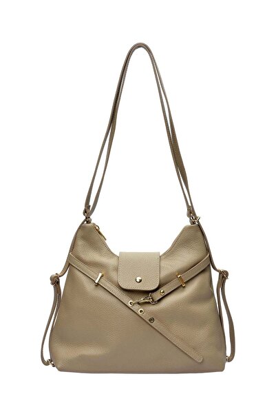 SimpleFind Anna Luchini Geanta piele -Sonia-Taupe,Geanta de umar piele natura...