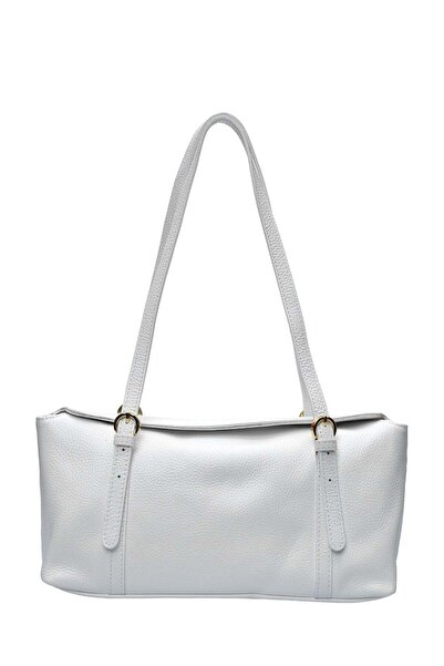 SimpleFind Isabella Rhea Geanta piele -Selena-Alb,Geanta de umar piele natura...